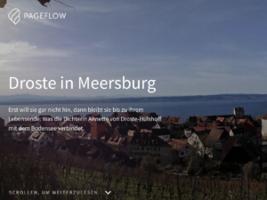 Screenshot der Multimedia-Story "Droste in Meersburg"