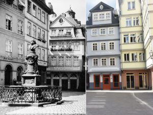Die Frankfurter Altstadt im Vorher-Nachher-Vergleich